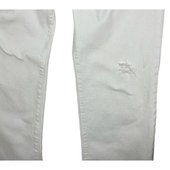 Gap Denim Ankle Flare Jeans Women's Size 4t White Distressed Denim High Waist - Picture 7 of 15